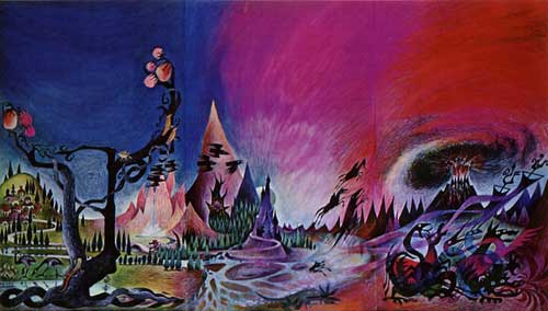 Barbara Remington's Middle-earth Mural Barbara Remington's Middle-earth Mural