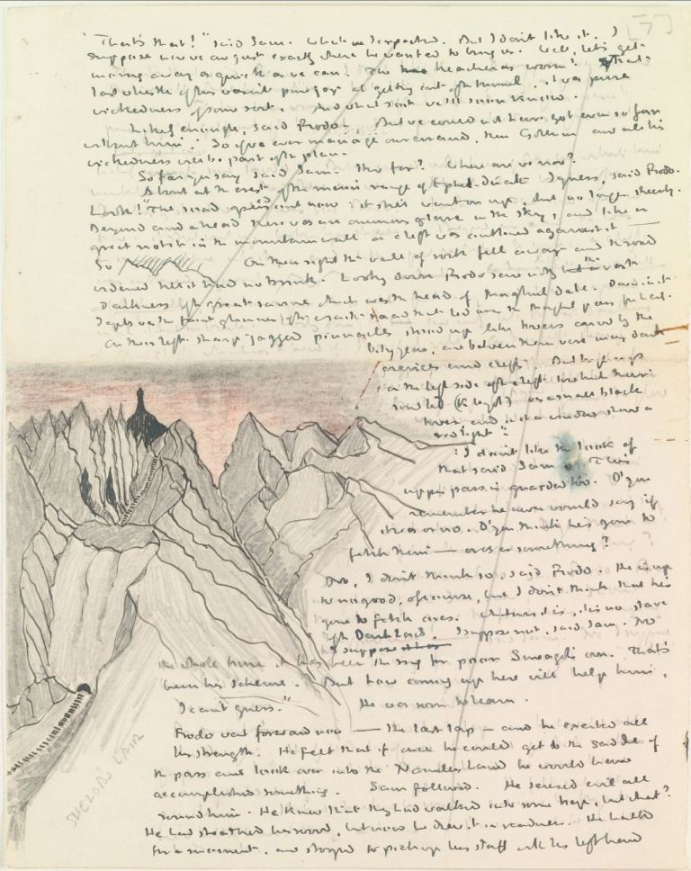 Lord of The Rings Manuscript Page