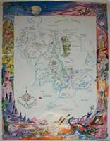 Barbara Remington's Middle-earth Map Barbara Remington's Middle-earth Mural