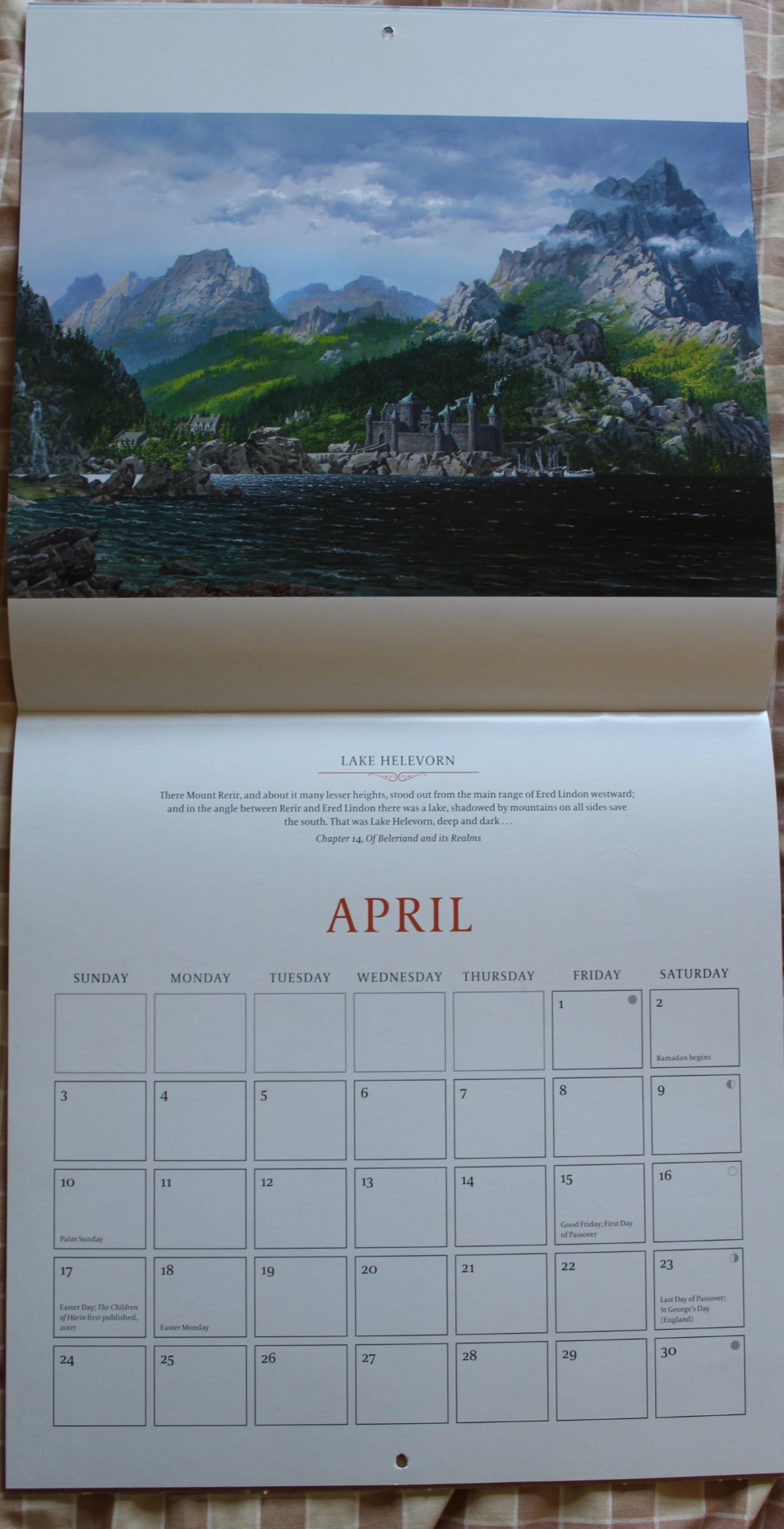 Tolkien Calendar 2022 Tcg - 2022 Tolkien Calendar Unveiled