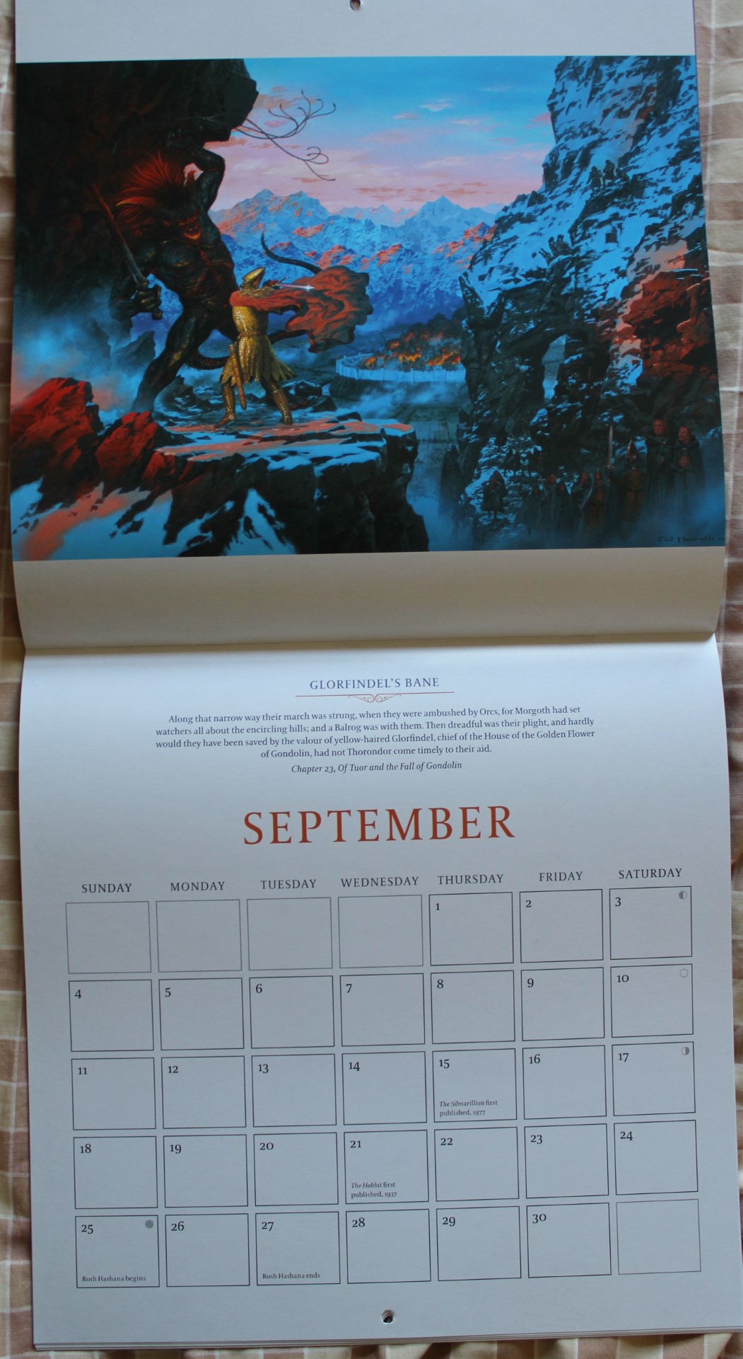 Tolkien Calendar 2022 Tcg - 2022 Tolkien Calendar Unveiled