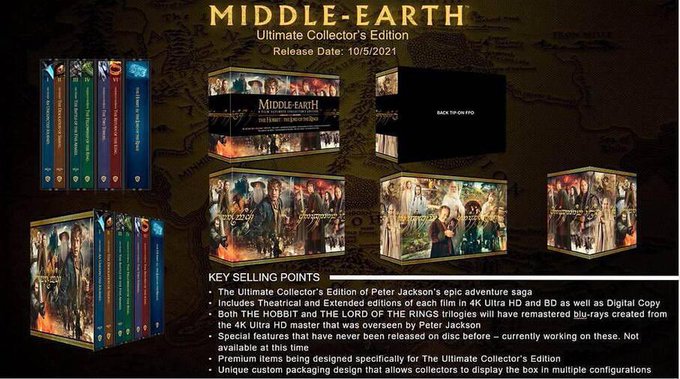 The Hobbit Trilogy 4K Extended Steelbook Box Set – LotR Premium Store