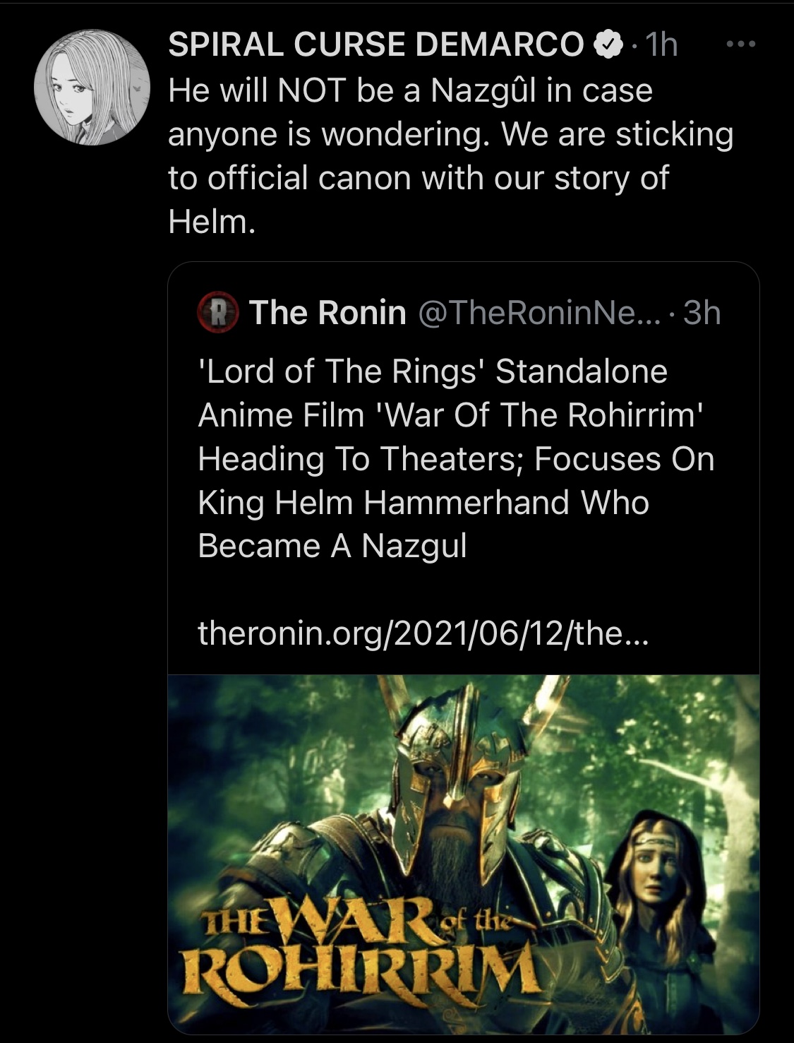 How Lord of the Rings: The War of Rohirrim Anime Links to Helm's Deep