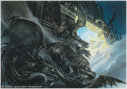 Under His Blow by John Howe  Middle earth art, Tolkien artwork