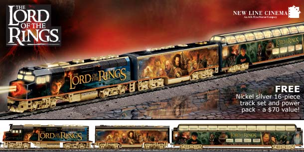 TCG The Lord Of The Rings Collectible Electric Train Collection